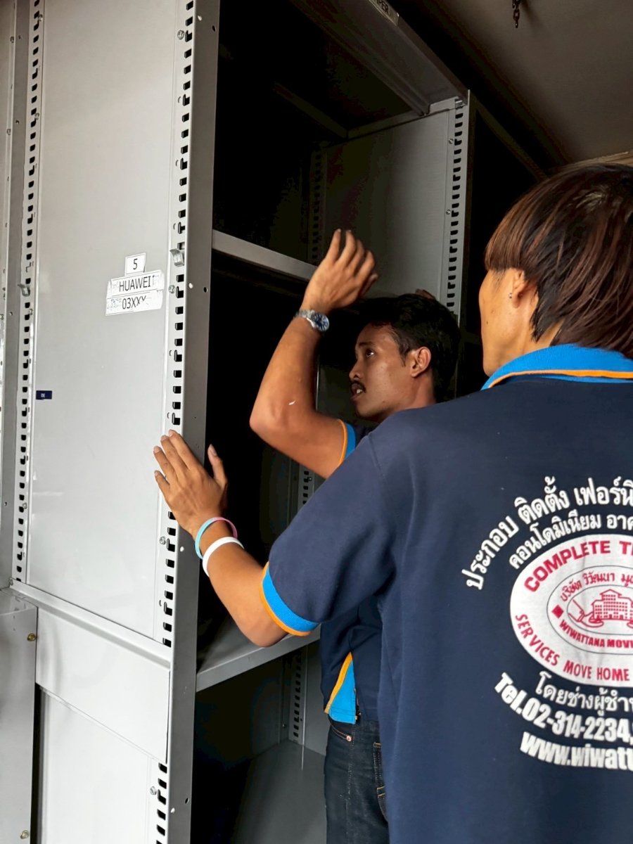 ผลงานรื้อถอน ขนย้าย ติดตั้งตู้ราวเลื่อน 2
